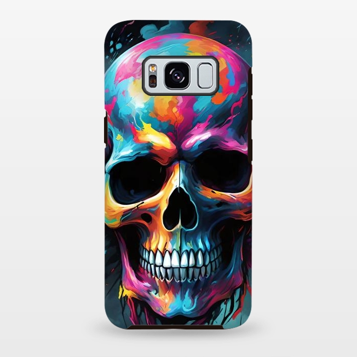 Galaxy S8 plus StrongFit Splash Skull by JohnnyVillas