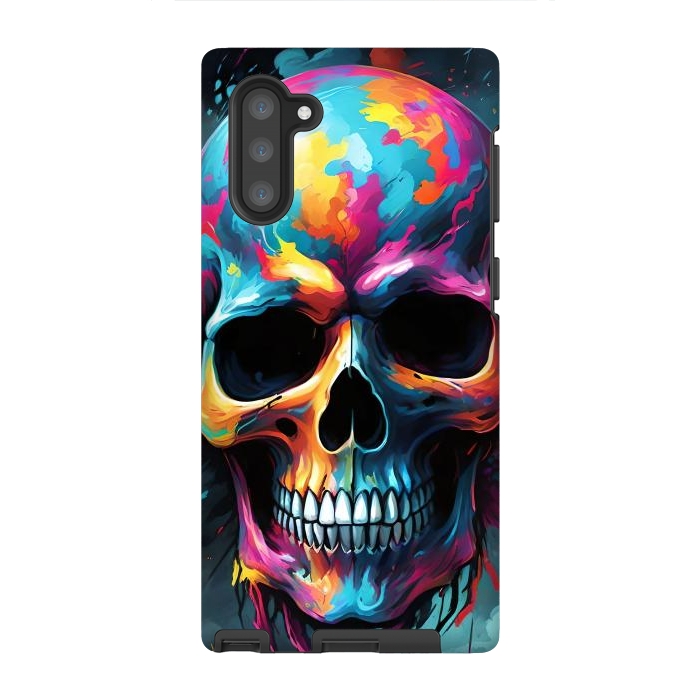 Galaxy Note 10 StrongFit Splash Skull by JohnnyVillas