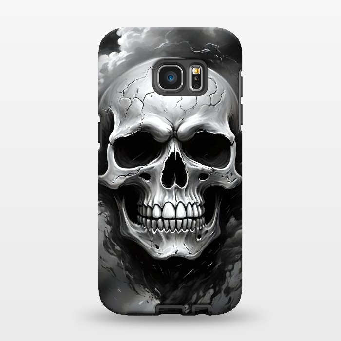 Galaxy S7 EDGE StrongFit Dark Skull by JohnnyVillas