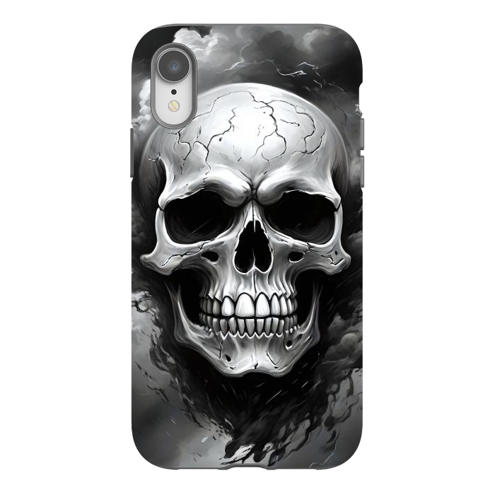 iPhone Xr StrongFit Dark Skull by JohnnyVillas