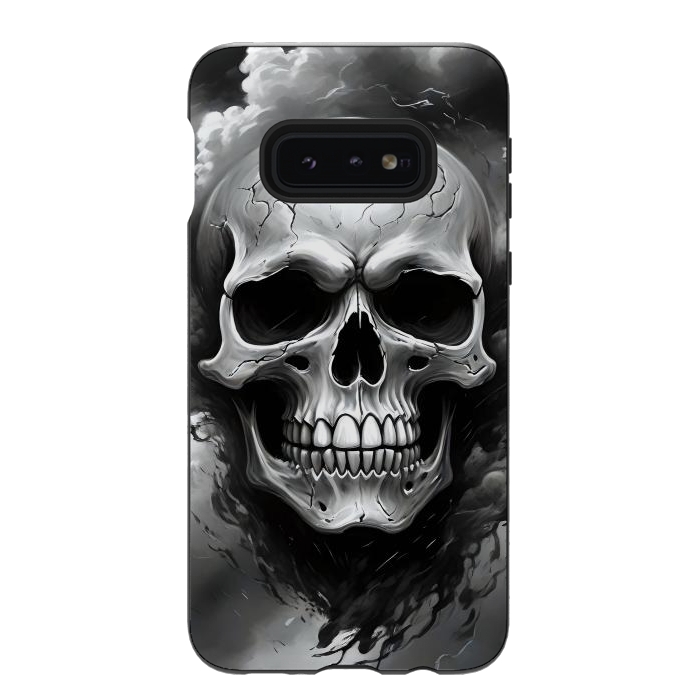 Galaxy S10e StrongFit Dark Skull by JohnnyVillas