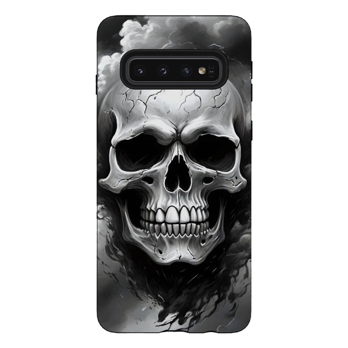 Galaxy S10 StrongFit Dark Skull by JohnnyVillas