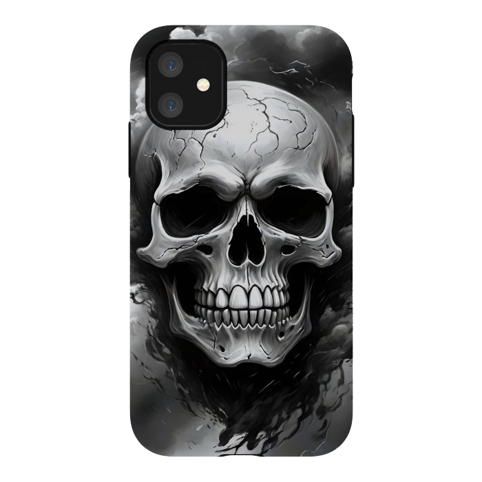 iPhone 11 StrongFit Dark Skull by JohnnyVillas