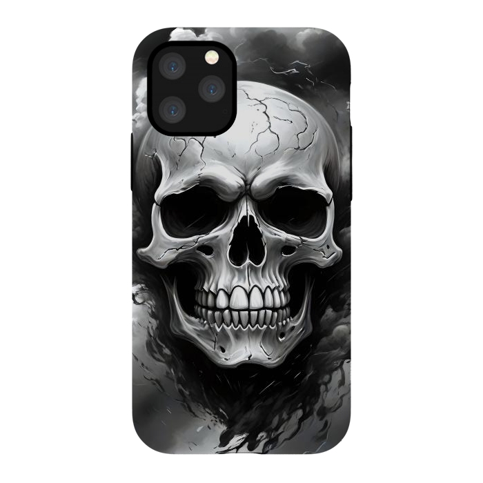 iPhone 11 Pro StrongFit Dark Skull by JohnnyVillas