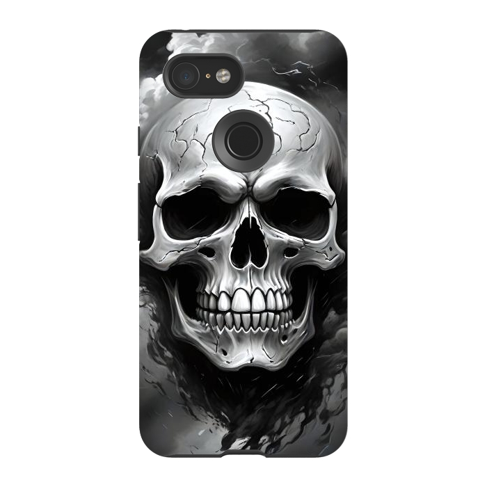 Pixel 3 StrongFit Dark Skull by JohnnyVillas