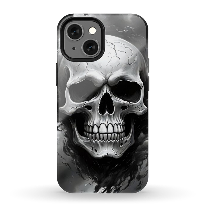 iPhone 12 mini StrongFit Dark Skull by JohnnyVillas