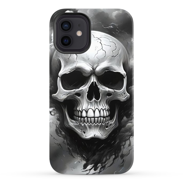 iPhone 12 StrongFit Dark Skull by JohnnyVillas