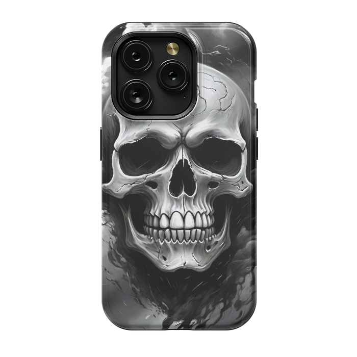 iPhone 15 Pro StrongFit Dark Skull by JohnnyVillas