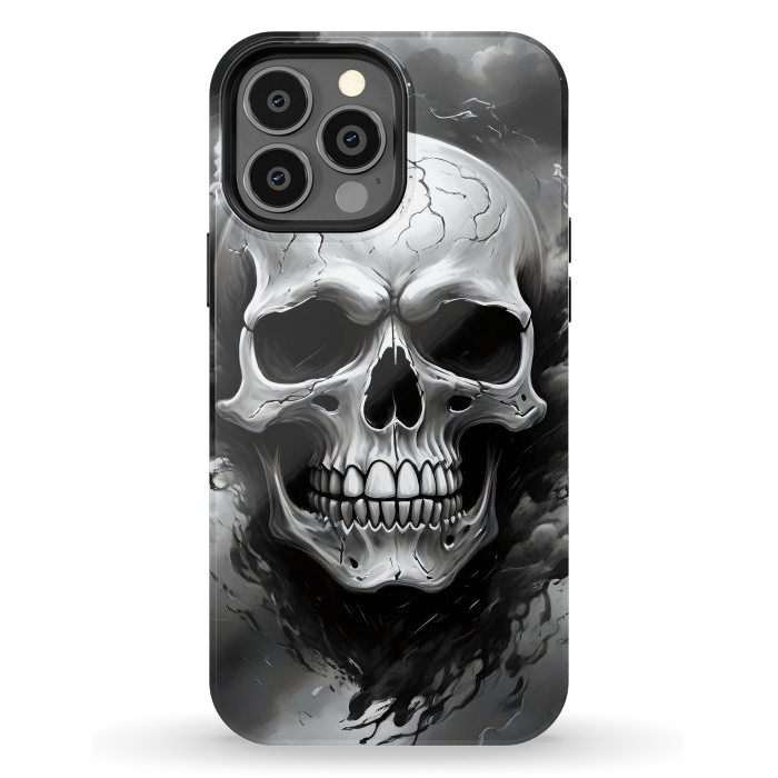 iPhone 13 Pro Max StrongFit Dark Skull by JohnnyVillas