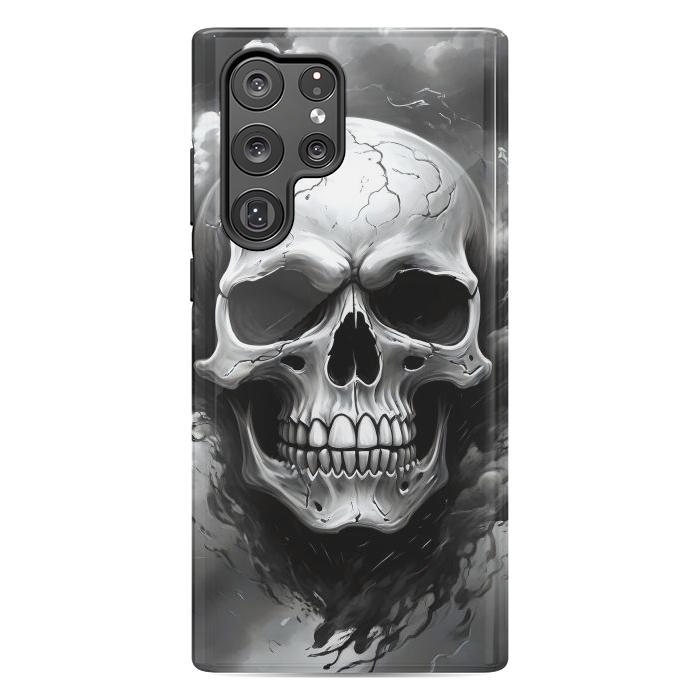 Galaxy S22 Ultra StrongFit Dark Skull by JohnnyVillas