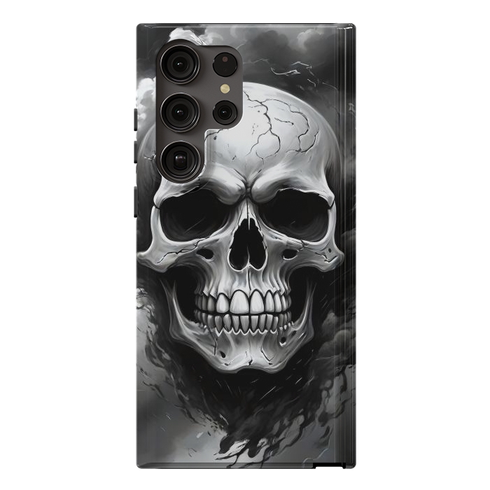 Galaxy S23 Ultra StrongFit Dark Skull by JohnnyVillas