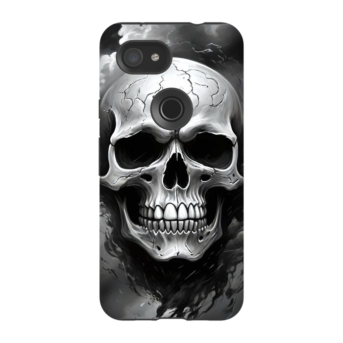 Pixel 3A StrongFit Dark Skull by JohnnyVillas