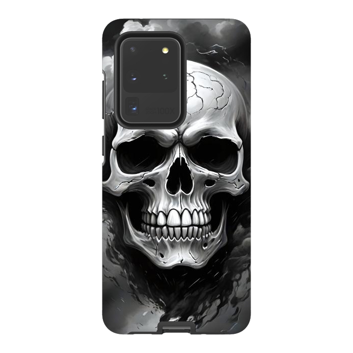 Galaxy S20 Ultra StrongFit Dark Skull by JohnnyVillas