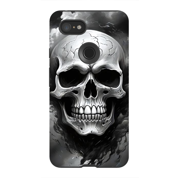 Pixel 3XL StrongFit Dark Skull by JohnnyVillas