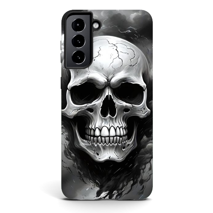 Galaxy S21 StrongFit Dark Skull by JohnnyVillas