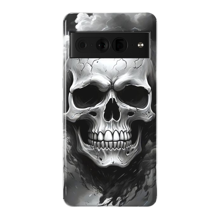 Pixel 7 Pro StrongFit Dark Skull by JohnnyVillas