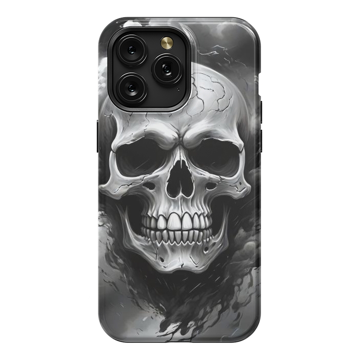 iPhone 15 Pro Max StrongFit Dark Skull by JohnnyVillas