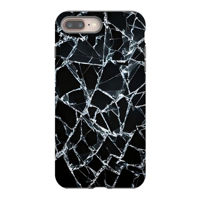 iPhone 7 plus StrongFit Broken Glass by JohnnyVillas