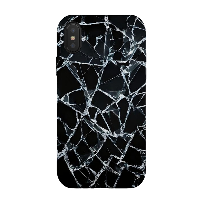 iPhone Xs / X StrongFit Broken Glass by JohnnyVillas