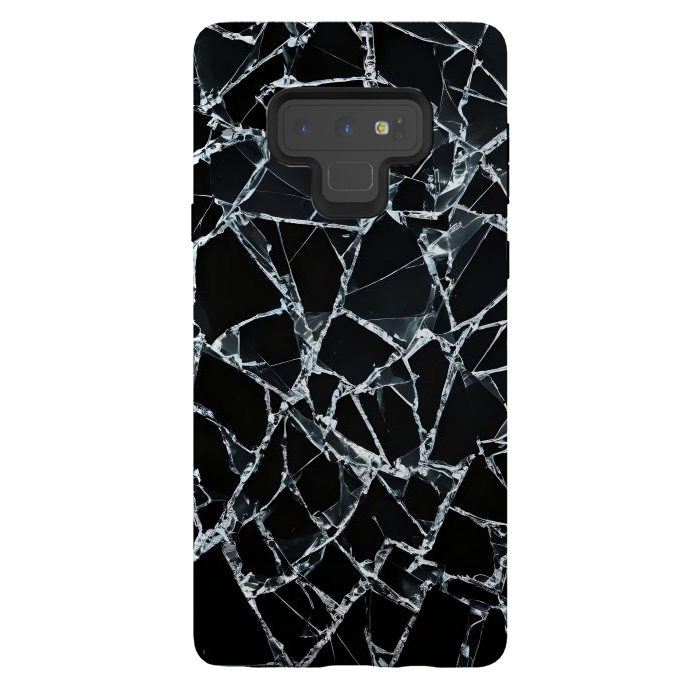 Galaxy Note 9 StrongFit Broken Glass by JohnnyVillas