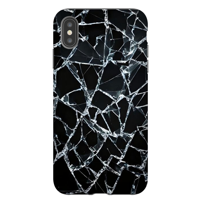 iPhone Xs Max StrongFit Broken Glass by JohnnyVillas