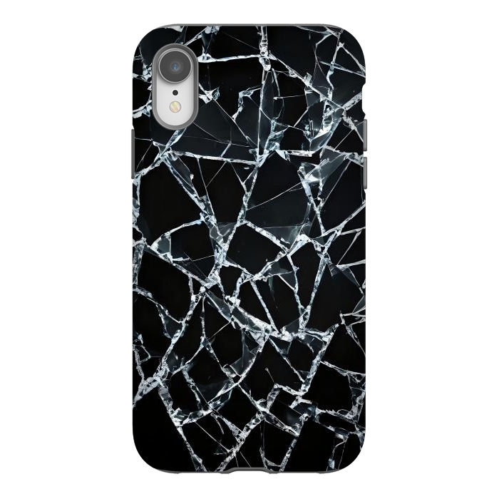 iPhone Xr StrongFit Broken Glass by JohnnyVillas