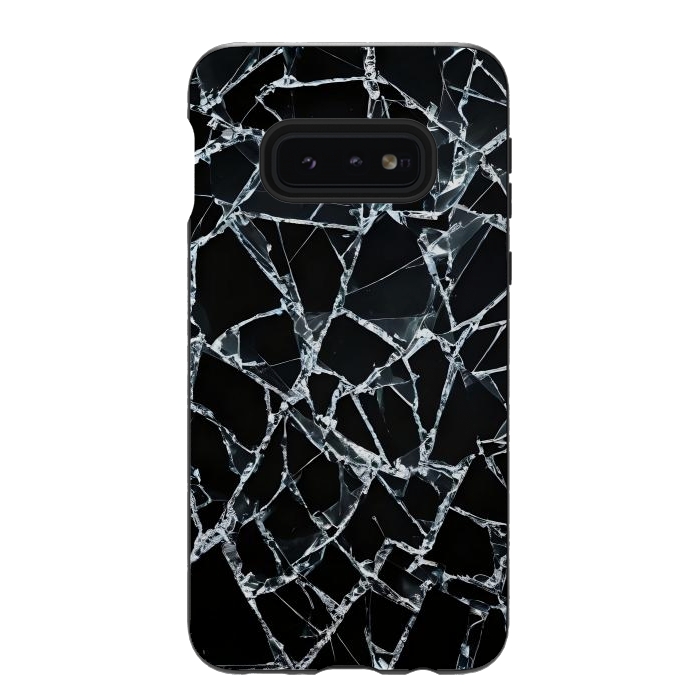 Galaxy S10e StrongFit Broken Glass by JohnnyVillas