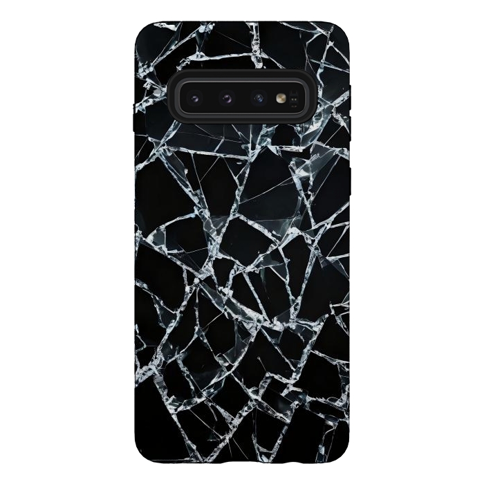 Galaxy S10 StrongFit Broken Glass by JohnnyVillas