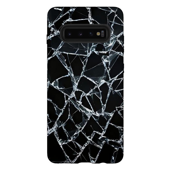 Galaxy S10 plus StrongFit Broken Glass by JohnnyVillas