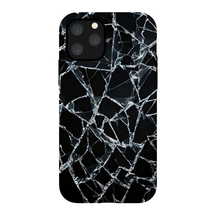 iPhone 11 Pro StrongFit Broken Glass by JohnnyVillas