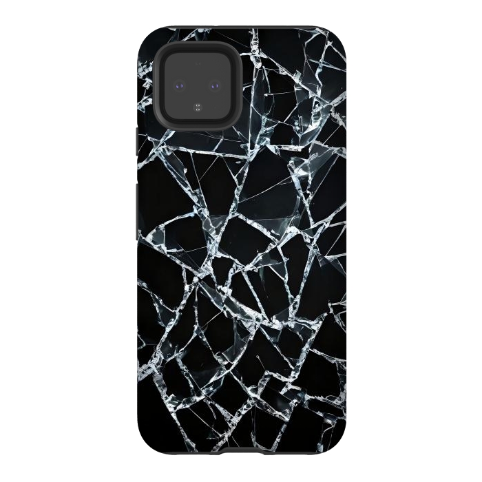 Pixel 4 StrongFit Broken Glass by JohnnyVillas