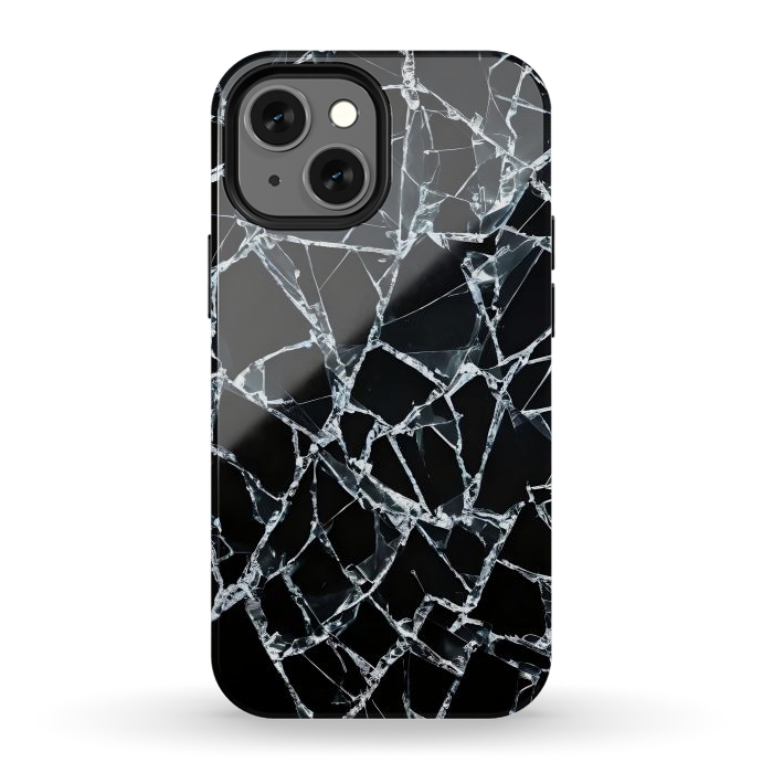 iPhone 12 mini StrongFit Broken Glass by JohnnyVillas