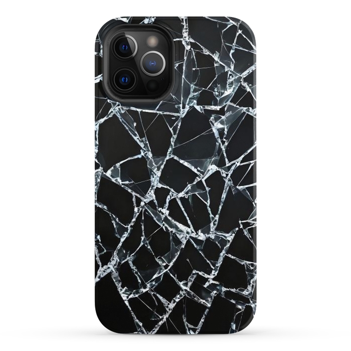 iPhone 12 Pro StrongFit Broken Glass by JohnnyVillas