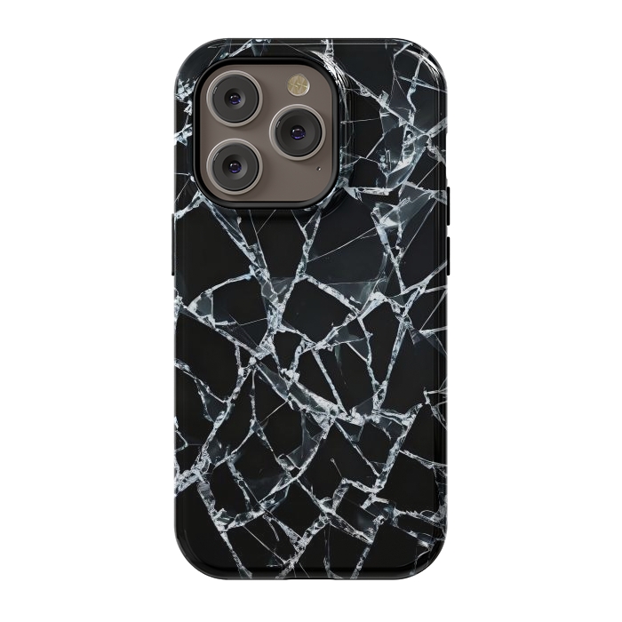 iPhone 14 Pro StrongFit Broken Glass by JohnnyVillas