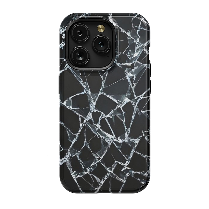 iPhone 15 Pro StrongFit Broken Glass by JohnnyVillas