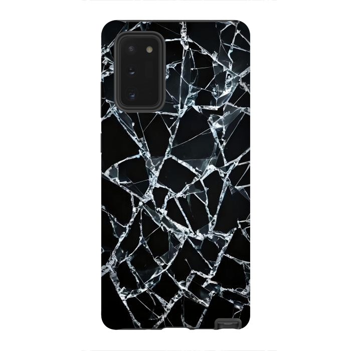 Galaxy Note 20 StrongFit Broken Glass by JohnnyVillas