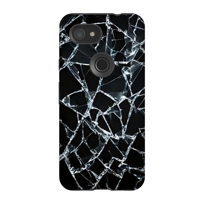 Pixel 3A StrongFit Broken Glass by JohnnyVillas