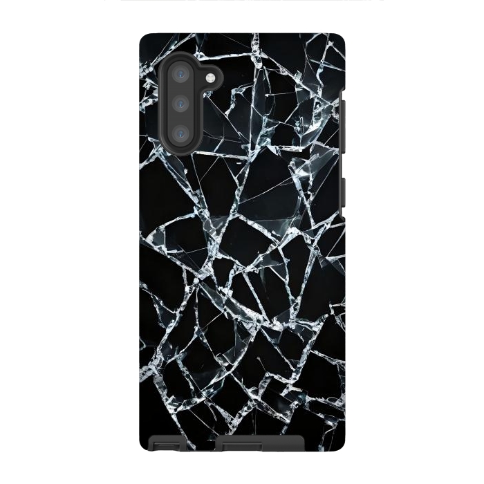 Galaxy Note 10 StrongFit Broken Glass by JohnnyVillas