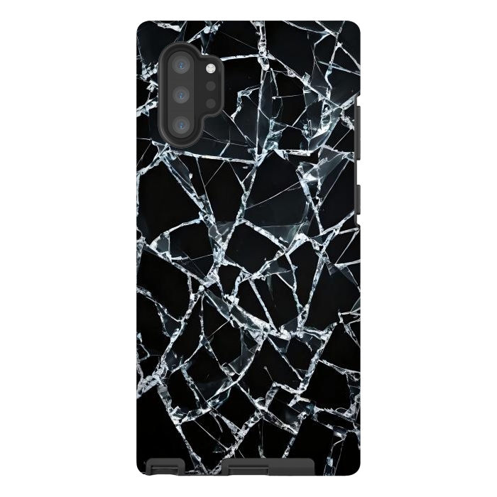 Galaxy Note 10 plus StrongFit Broken Glass by JohnnyVillas