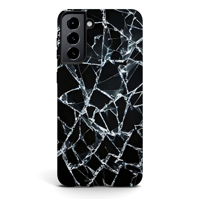 Galaxy S21 StrongFit Broken Glass by JohnnyVillas