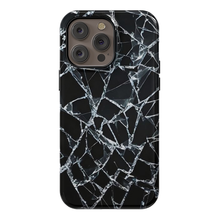 iPhone 14 Pro max StrongFit Broken Glass by JohnnyVillas