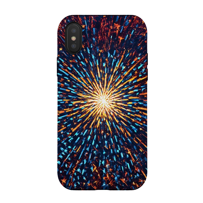 iPhone Xs / X StrongFit Fireworks  by Winston