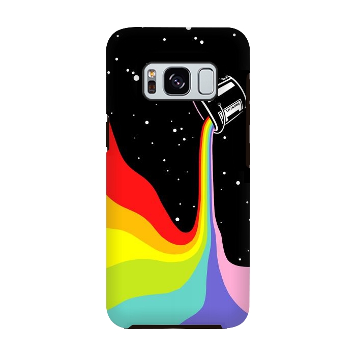 Galaxy S8 StrongFit Space Paint Rainbow  by LM2Kone