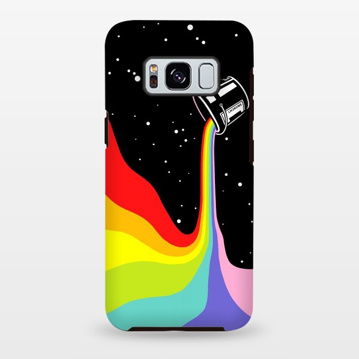 Galaxy S8 plus StrongFit Space Paint Rainbow  by LM2Kone