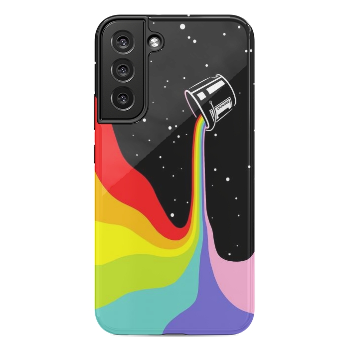 Galaxy S22 plus StrongFit Space Paint Rainbow  by LM2Kone