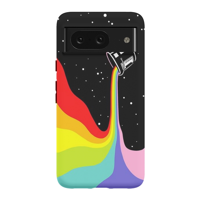 Pixel 8 StrongFit Space Paint Rainbow  by LM2Kone