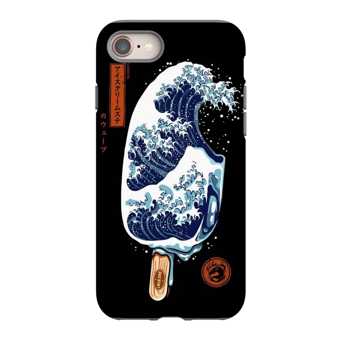 iPhone 8 StrongFit Great Wave Ice Cream by LM2Kone