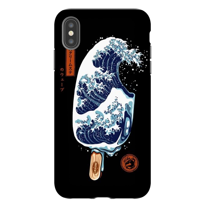 iPhone Xs Max StrongFit Great Wave Ice Cream by LM2Kone