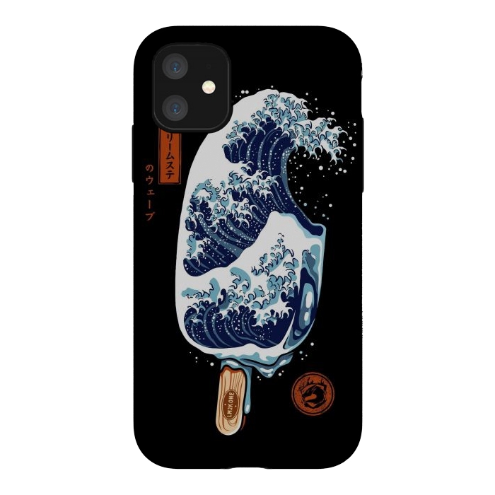 iPhone 11 StrongFit Great Wave Ice Cream by LM2Kone