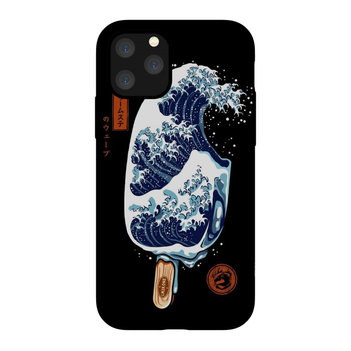 iPhone 11 Pro StrongFit Great Wave Ice Cream by LM2Kone